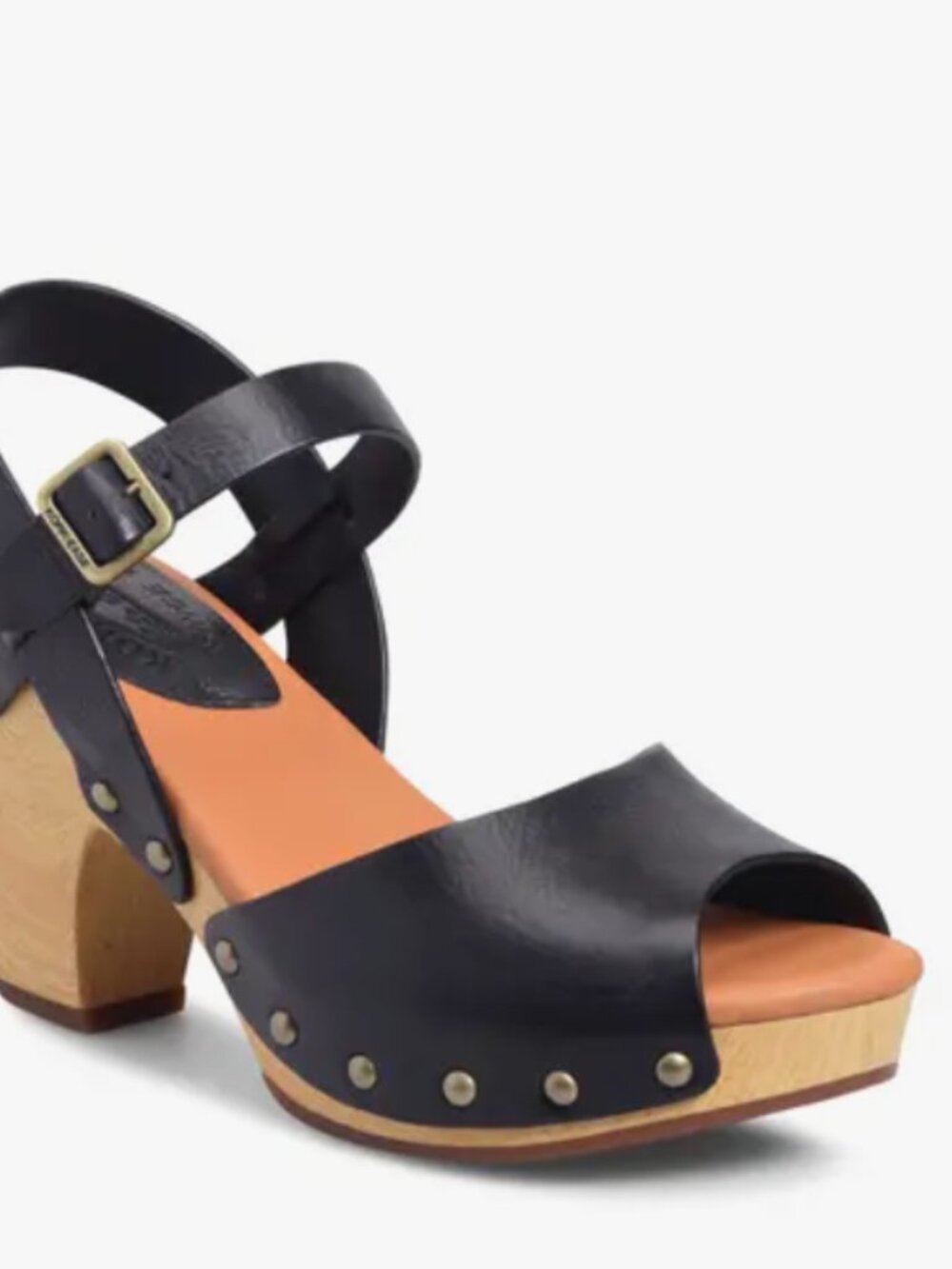 KORKS Brionna Leather Platform Block Heel Sandal